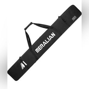MERALIAN Padded Ski Bag,Waterproof Full Padded Single Ski Travel Bag
